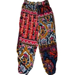Anthropology velvet bohemian lounge pants small